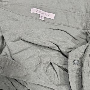 Z Supply Relaxed Button-Up Shirt in Sage